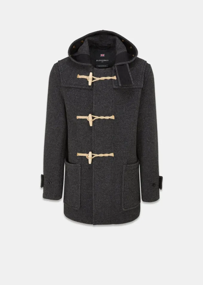 Duffle Coats*Gloverall Mid Monty Duffle Coat Charcoal