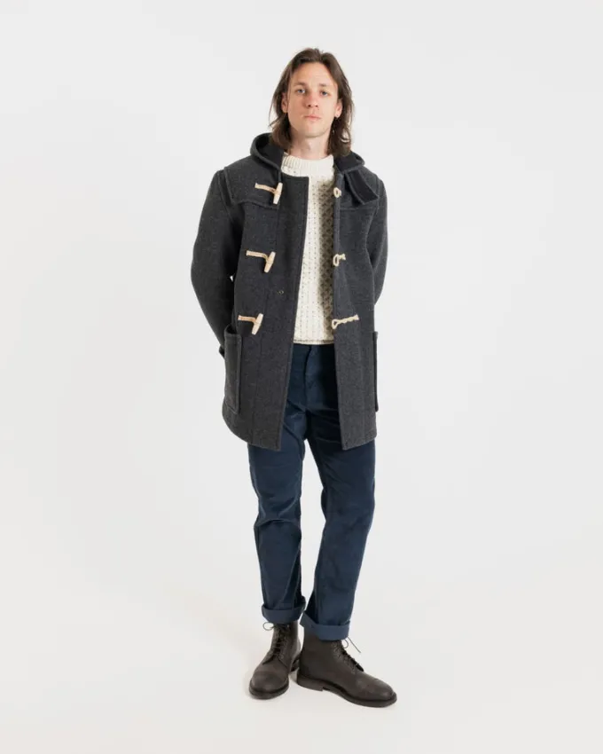 Duffle Coats*Gloverall Mid Monty Duffle Coat Charcoal