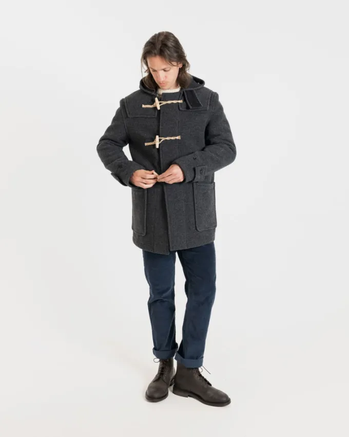 Duffle Coats*Gloverall Mid Monty Duffle Coat Charcoal