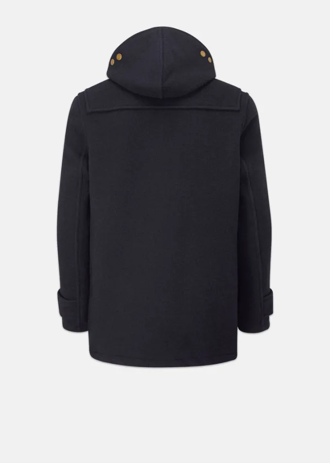 Duffle Coats*Gloverall Mid Monty Duffle Coat Navy Black Webbing