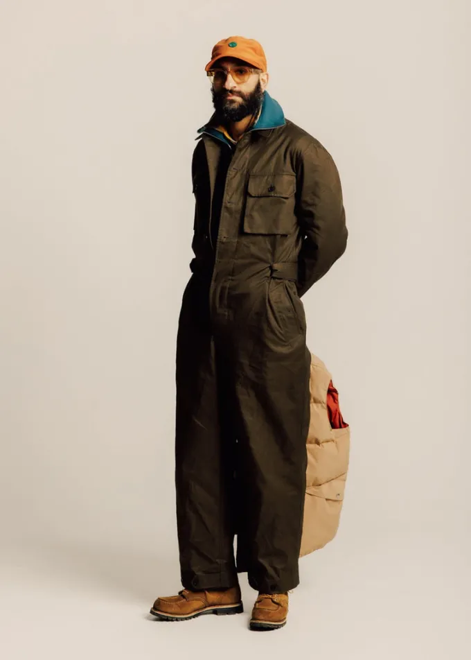 Overcoats*Gloverall Miles Overall Army Green