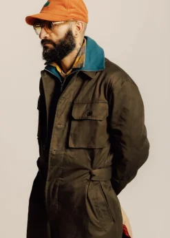Overcoats*Gloverall Miles Overall Army Green