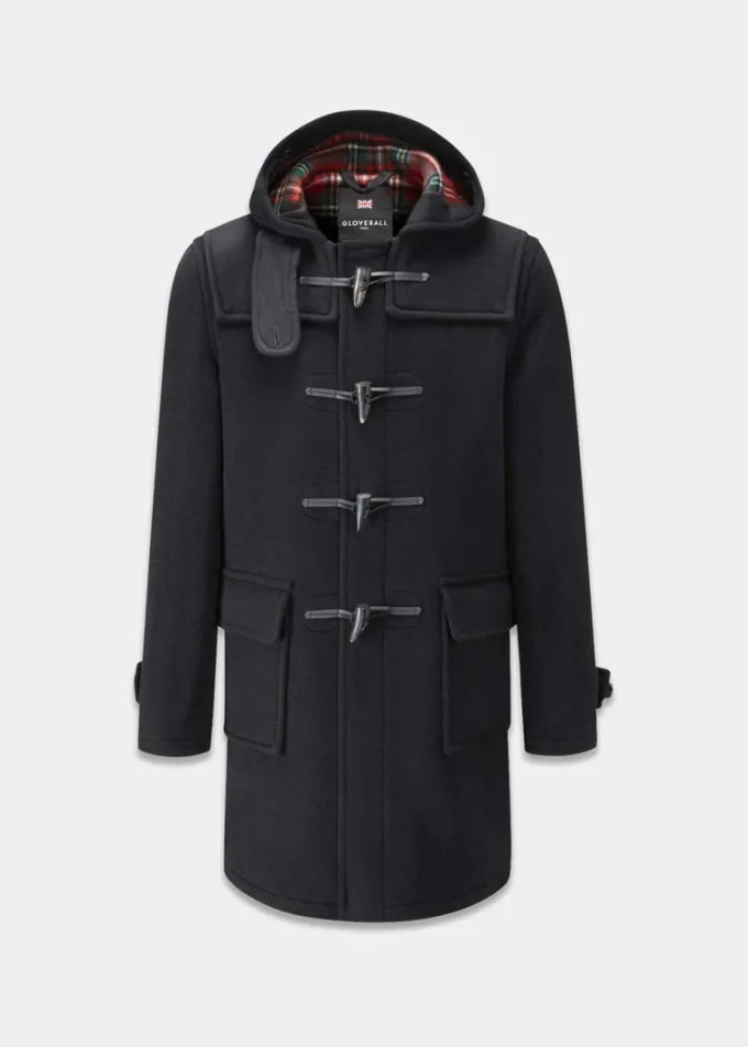 Duffle Coats*Gloverall Morris Duffle Coat Black Stewart