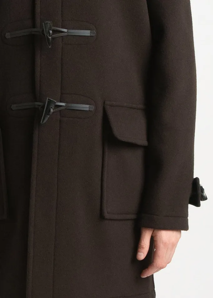 Duffle Coats*Gloverall Morris Duffle Coat Brown Tartan