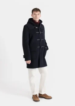 Duffle Coats*Gloverall Morris Duffle Coat Navy Black Watch