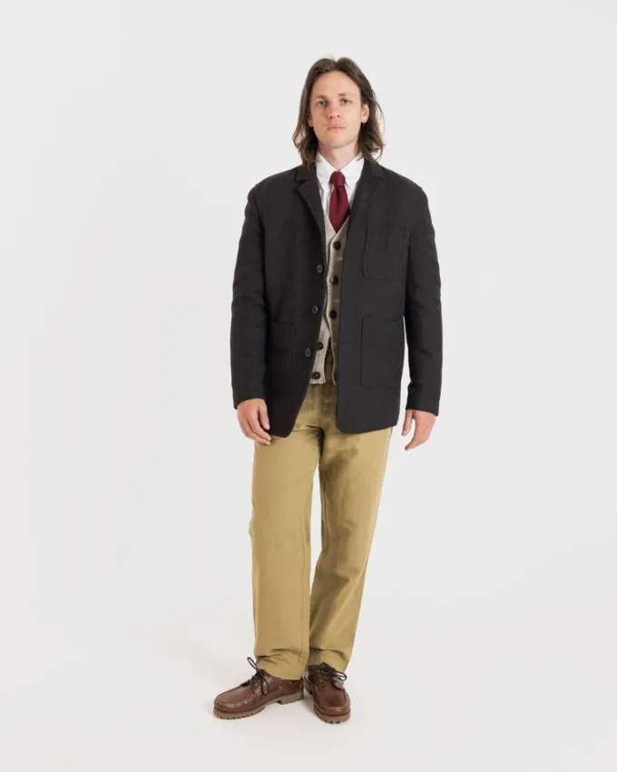 Jackets*Gloverall Oscar Blazer Mulberry