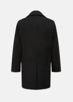 Peacoats*Gloverall Oversized Melton Peacoat Black