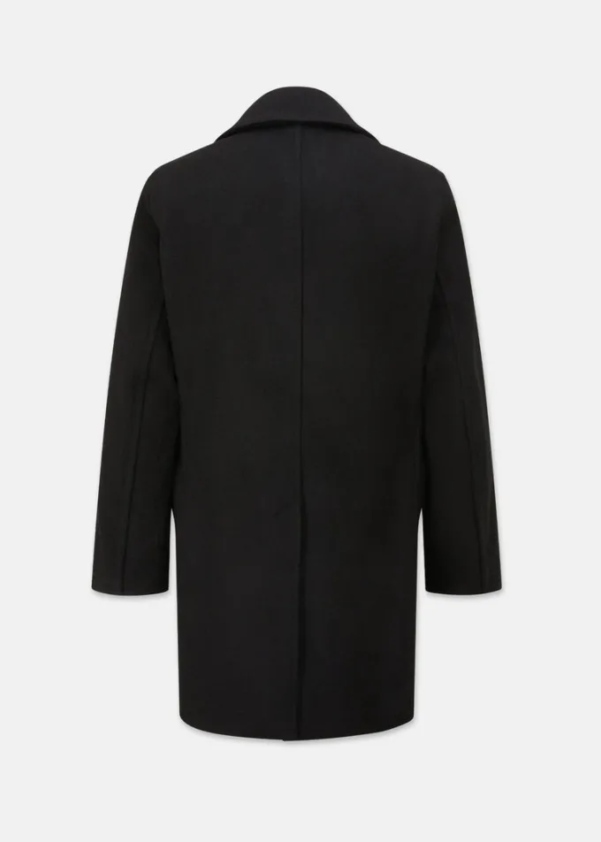 Peacoats*Gloverall Oversized Melton Peacoat Black