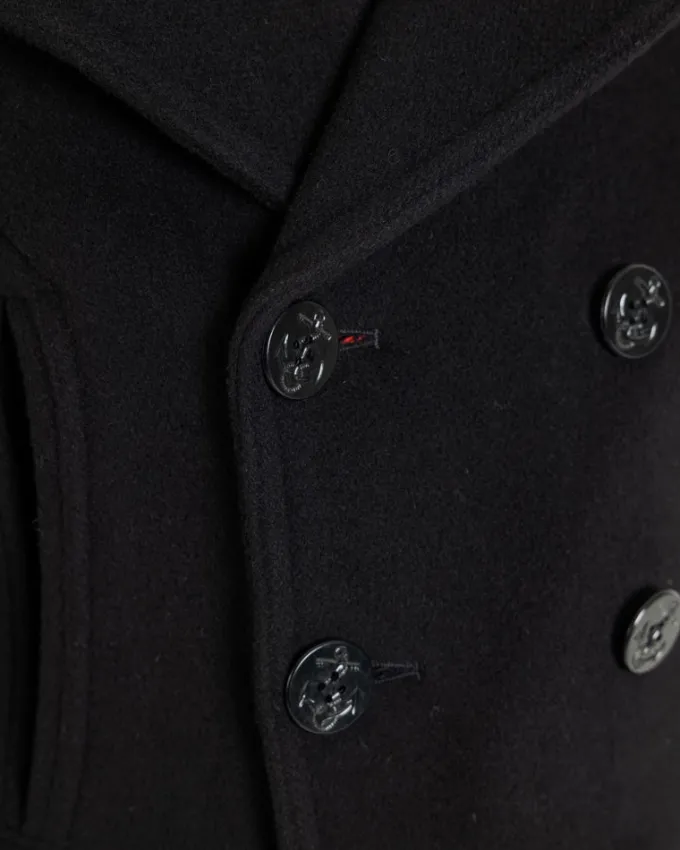 Peacoats*Gloverall Oversized Peacoat Black Stewart