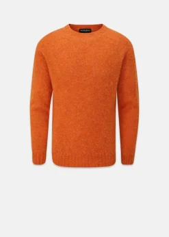 Knitwear & Tops*Gloverall Oxford Brushed Lambswool Jumper Orange