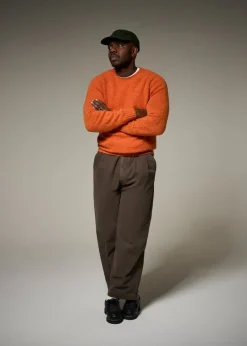 Knitwear & Tops*Gloverall Oxford Brushed Lambswool Jumper Orange