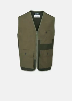 Jackets*Gloverall Renewed Serviceman Vest Khaki