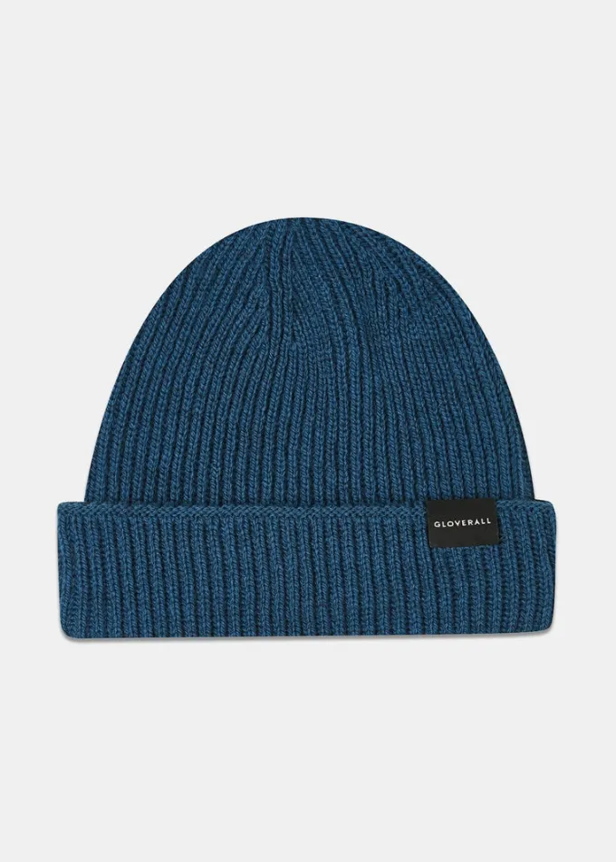 Hats | Hats*Gloverall Ribbed Merino Beanie Hat Petrol