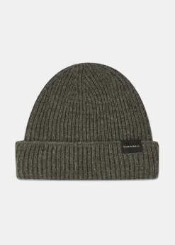 Hats | Hats*Gloverall Ribbed Merino Beanie Hat Grey