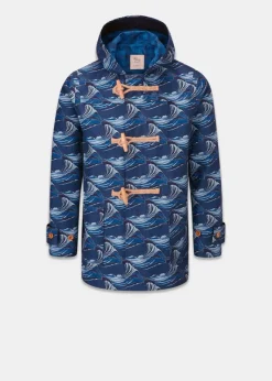 Duffle Coats*Gloverall Riz X Mid Monty Duffle Coat Wave