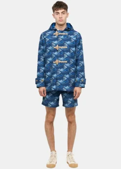 Duffle Coats*Gloverall Riz X Mid Monty Duffle Coat Wave