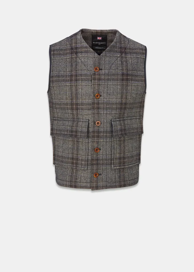 Jackets*Gloverall Roger Check Gilet