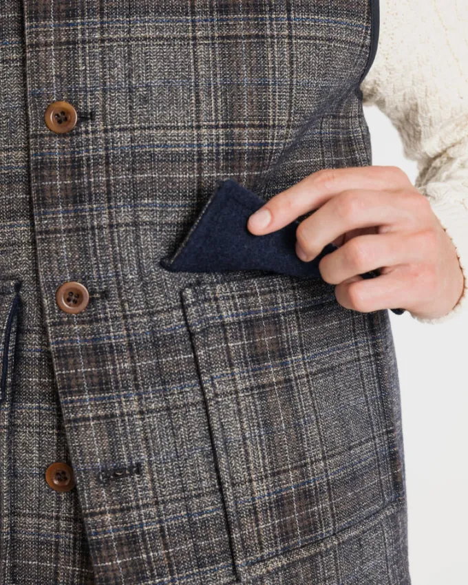 Jackets*Gloverall Roger Check Gilet