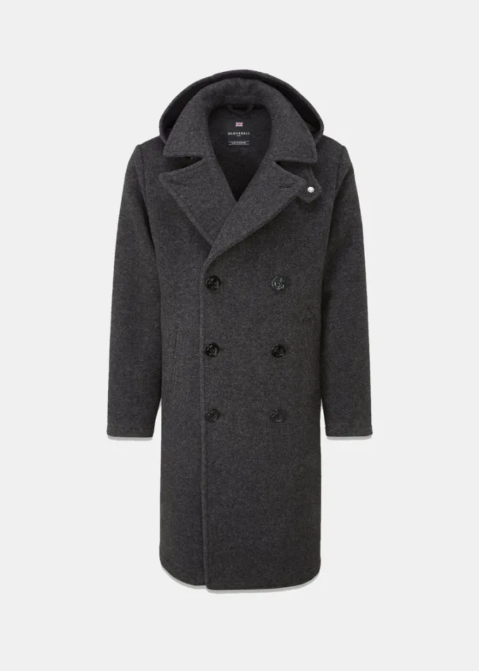 Peacoats*Gloverall Shackleton Peacoat Charcoal