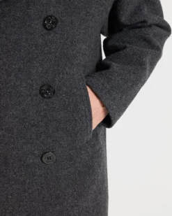 Peacoats*Gloverall Shackleton Peacoat Charcoal