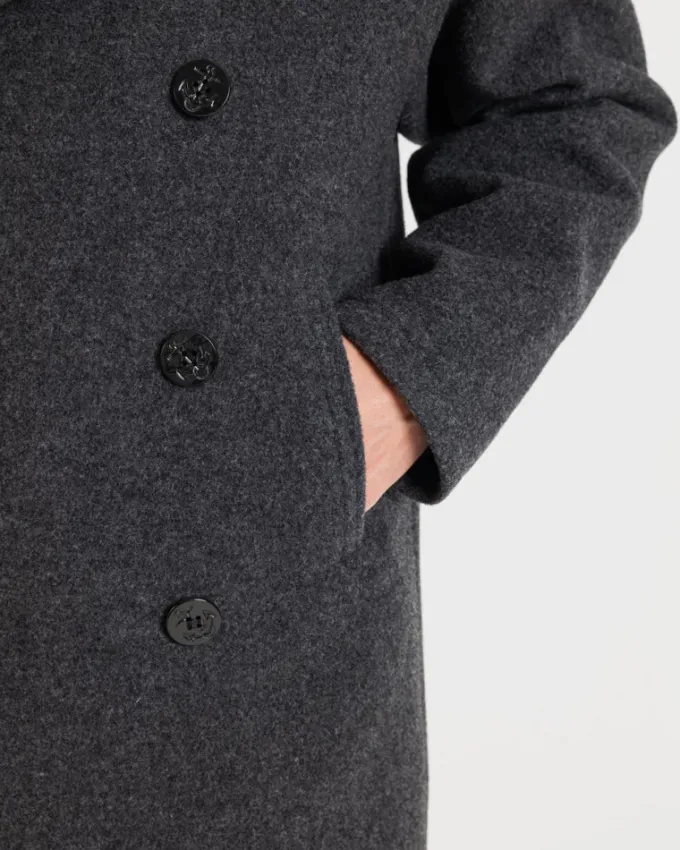 Peacoats*Gloverall Shackleton Peacoat Charcoal