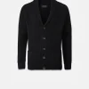 Knitwear & Tops*Gloverall Shawl Collar Cardigan Black