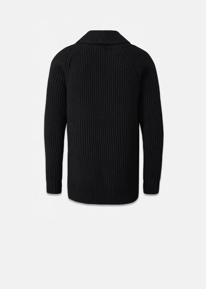 Knitwear & Tops*Gloverall Shawl Collar Cardigan Black