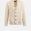 Knitwear & Tops*Gloverall Shawl Collar Cardigan Ecru