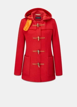 Duffle Coats*Gloverall Short Slim Duffle Coat Orange
