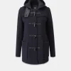 Duffle Coats*Gloverall Short Slim Fit Duffle Coat Navy Black Watch