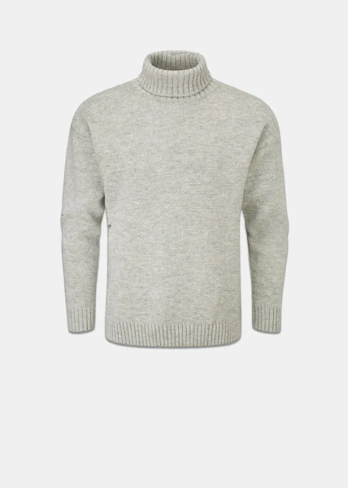 Knitwear & Tops*Gloverall Submariner Jumper Light Grey