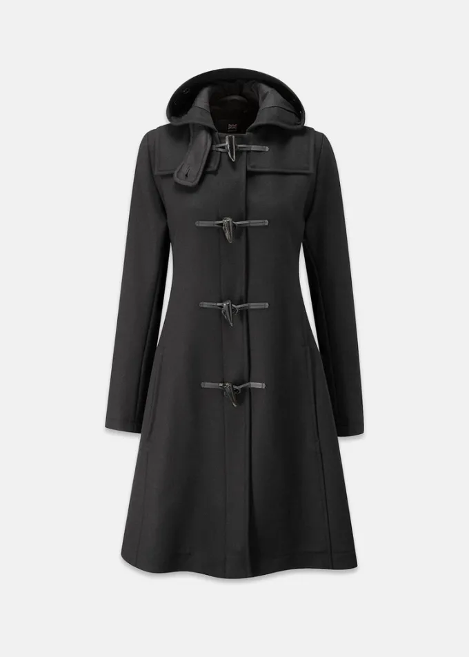 Duffle Coats*Gloverall Swing Duffle Coat Black
