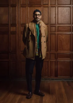 Peacoats*Gloverall Tennyson Peacoat Camel