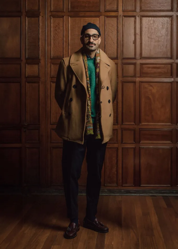 Peacoats*Gloverall Tennyson Peacoat Camel