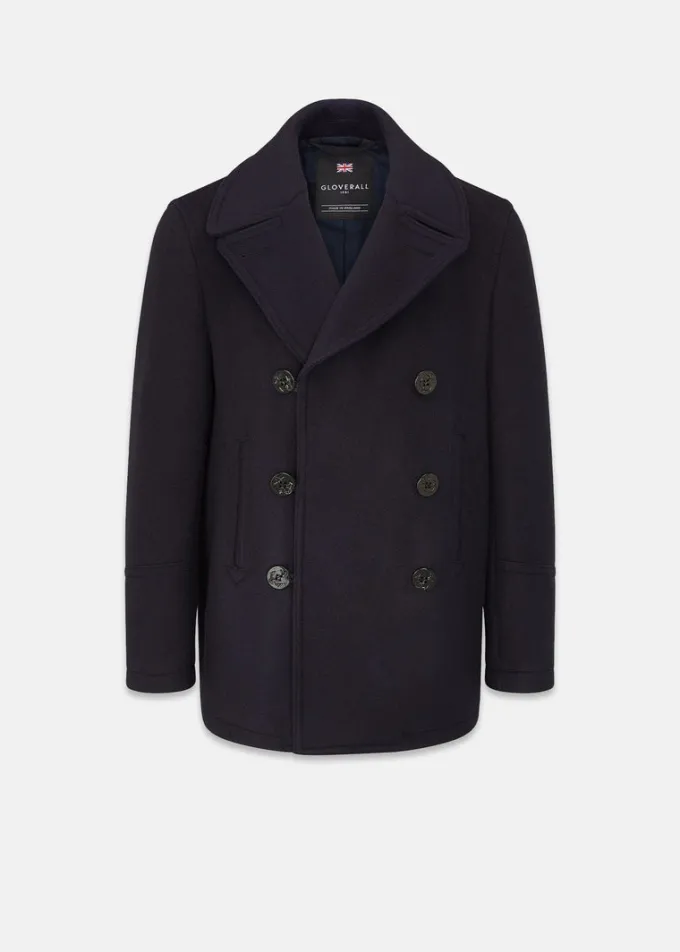 Peacoats*Gloverall Tennyson Peacoat Navy