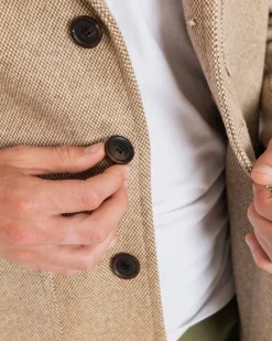 Jackets*Gloverall Textured Worker Blazer Tan