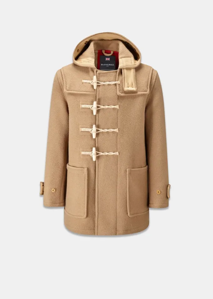Duffle Coats*Gloverall Union Jack Mid Monty Duffle Coat Camel