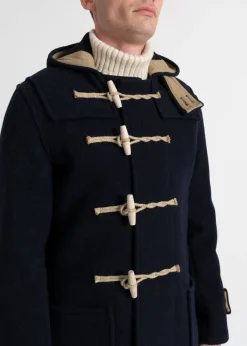 Duffle Coats*Gloverall Union Jack Mid Monty Duffle Coat Navy