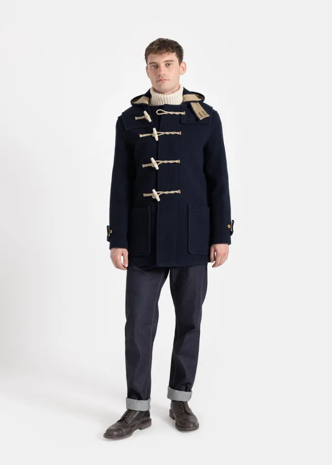 Duffle Coats*Gloverall Union Jack Mid Monty Duffle Coat Navy