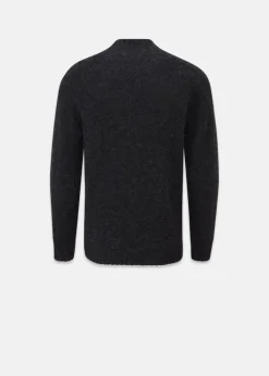 Knitwear & Tops*Gloverall Windsor Lambswool Jumper Charcoal