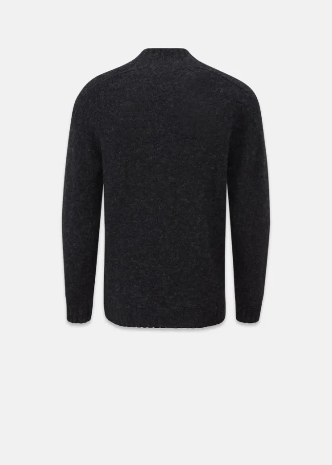 Knitwear & Tops*Gloverall Windsor Lambswool Jumper Charcoal