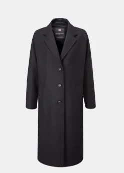 Overcoats*Gloverall Women's Chesterfield Refined Overcoat Navy