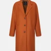 Overcoats*Gloverall Women's Chesterfield Refined Overcoat Orange