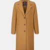 Overcoats*Gloverall Women's Chesterfield Refined Overcoat Camel