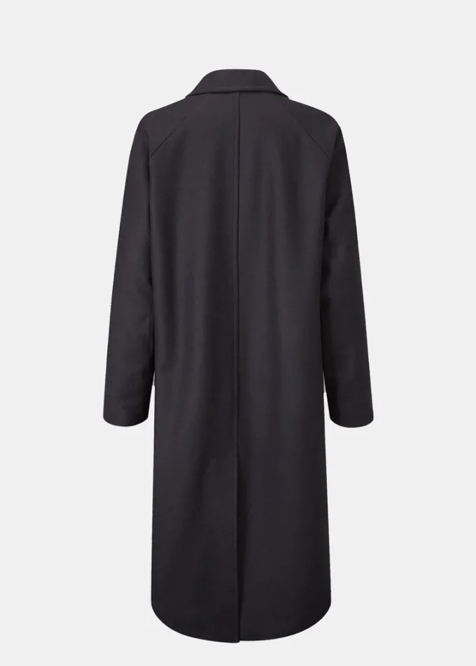 Overcoats*Gloverall Women's Chesterfield Refined Overcoat Navy