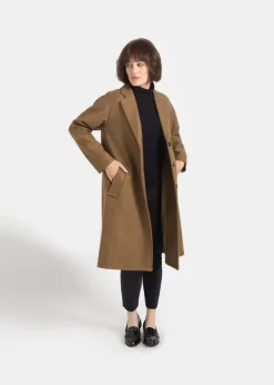 Overcoats*Gloverall Women's Chesterfield Refined Overcoat Camel
