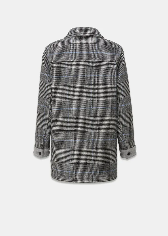 Jackets*Gloverall Women's George Jacket Prince of Wales Silver