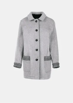 Jackets*Gloverall Women's George Jacket Silver Prince of Wales