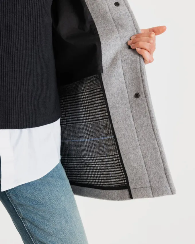 Jackets*Gloverall Women's George Jacket Silver Prince of Wales
