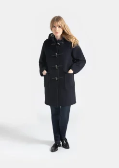 Duffle Coats*Gloverall Women's Original Duffle Coat Navy Dress Gordon